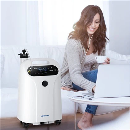 Garantia de qualitat Nebulitzador Longfian 5 litre Concentrador d’oxigen Portable O2 Màquina