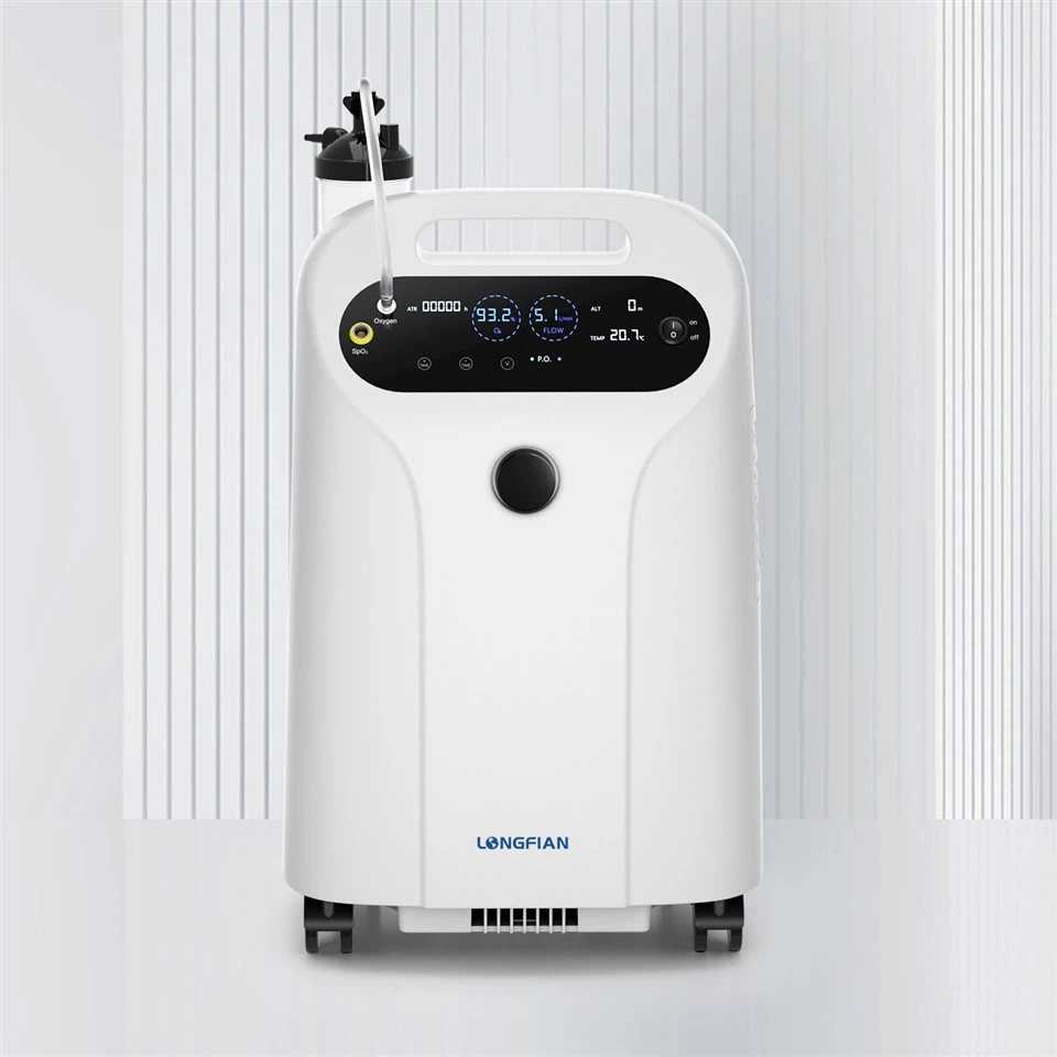 Super Mute 5L Medical Grade Oxygen Concentrator High Purity 93%±3% Portable Oxygen