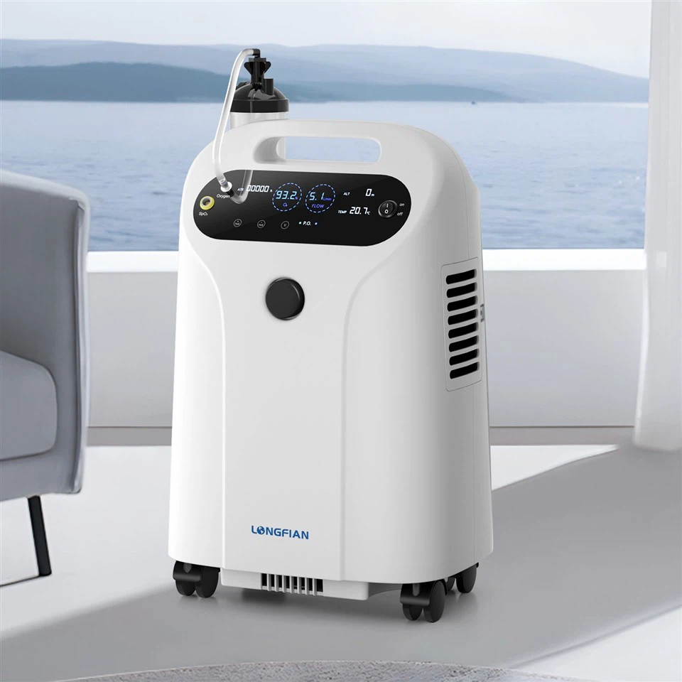 Super Mute 5L Grau Medical Concentrador d’oxigen Alta puresa 93% ± 3% Oxigen portàtil