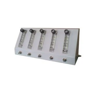 Distribuïdor d'oxigen de 5 vies amb 2 voltímetres
