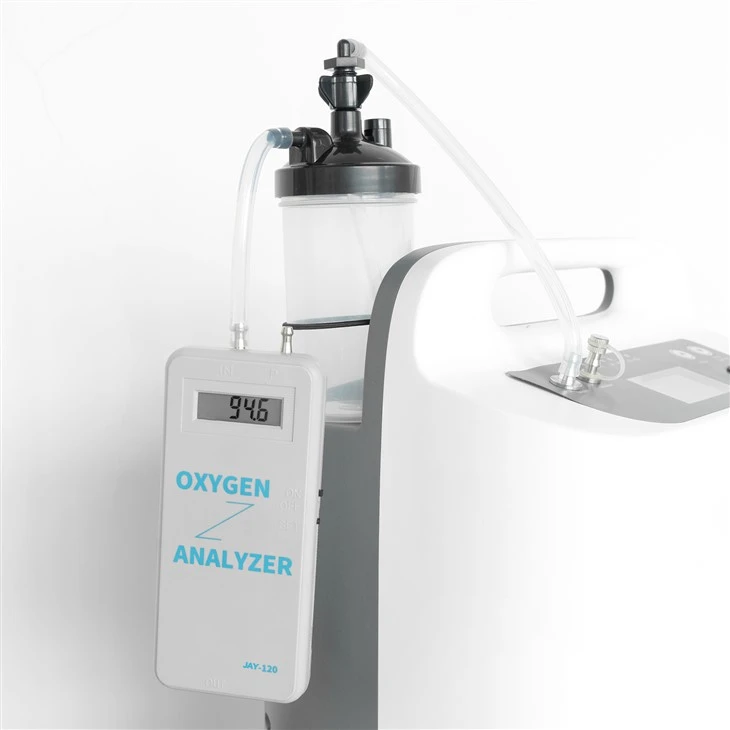 Analitzador de gasos portàtil per a concentrador d'oxigen